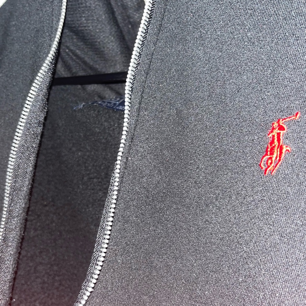 Polo zip up hoodie
